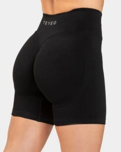 TEVEO Endorphin Sculpt Scrunch Shorts - Schwarz -Teveo Geschaft TEVEO Endorphin Short black 2415