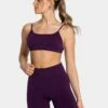 TEVEO Femme Backless Sport BH – Aubergine mit rückenfreiem Design -Teveo Geschaft TEVEO Femme Backless BH aubergine 0045