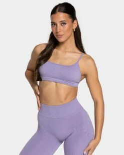 TEVEO Femme Backless BH Lavendel - Sport BH mit Rückenausschnitt