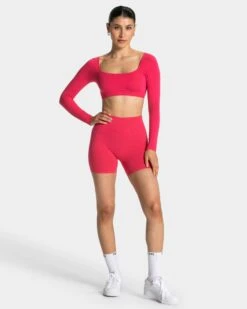 Femme Sculpt Scrunch Short "Berry" -Teveo Geschaft TEVEO Femme Longsleeve berry 0624