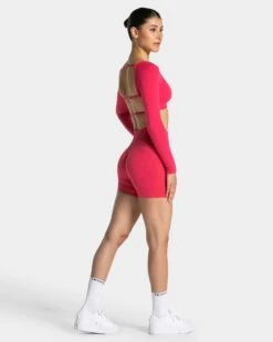 Femme Sculpt Scrunch Short "Berry" -Teveo Geschaft TEVEO Femme Longsleeve berry 0657