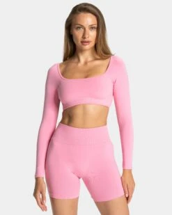 TEVEO Femme Backless Longsleeve - Pink
