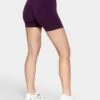 TEVEO Femme Sculpt Scrunch Short Aubergine - Damen Fitness Shorts 1 TEVEO Femme Sculpt Scrunch Short Aubergine - Damen Fitness Shorts -Teveo Geschaft TEVEO Femme Short aubergine 0021