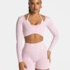 Ignite Longsleeve Rosa – Damen 2-in-1 Sportoberteil mit BH -Teveo Geschaft TEVEO Ignite Longsleeve rosa 1776