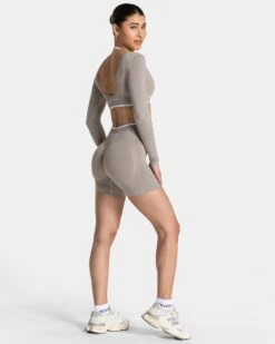 Ignite Sculpt Scrunch Short"Stone" -Teveo Geschaft TEVEO Ignite Shorts Stone 6092