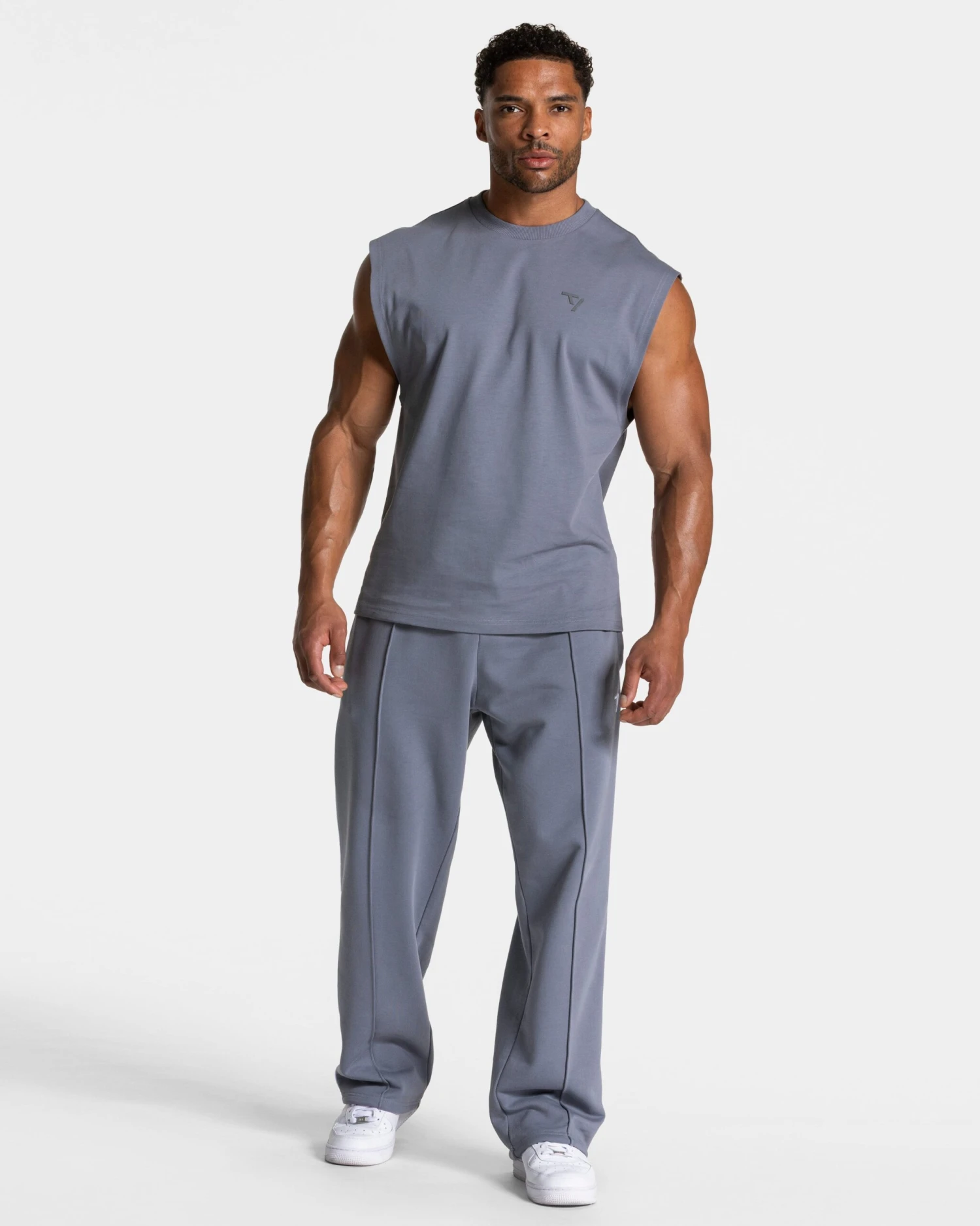 Ignite Oversized Tank Men - Eisgrau Training Shirt 5 Ignite Oversized Tank Men - Eisgrau Training Shirt – Bild 3