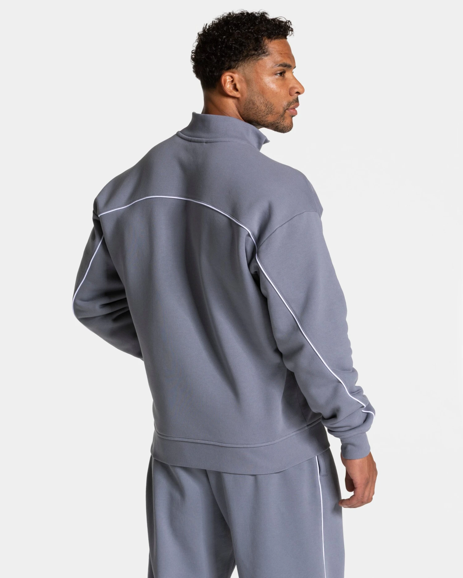 TEVEO Ignite Zip Sweater für Herren - Eisgrau/Weiß 4 TEVEO Ignite Zip Sweater für Herren - Eisgrau/Weiß – Bild 2