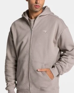 TEVEO Ignite Zip Jacke Men "Stone" - Premium Heavyweight Sweatjacke -Teveo Geschaft TEVEO Ignite ZipJacke Stone 1068