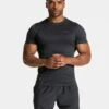 Pace Fitted T-Shirt in Gunmetal - Seamless Performance Training Top 2 Pace Fitted T-Shirt in Gunmetal - Seamless Performance Training Top -Teveo Geschaft TEVEO PACE Fitted T Shirt gunmetal 4578
