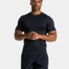 Pace Fitted T-Shirt Midnight - High-Performance Slim Fit Gym Top 2 Pace Fitted T-Shirt Midnight - High-Performance Slim Fit Gym Top -Teveo Geschaft TEVEO PACE Fitted T Shirt midnight 4661