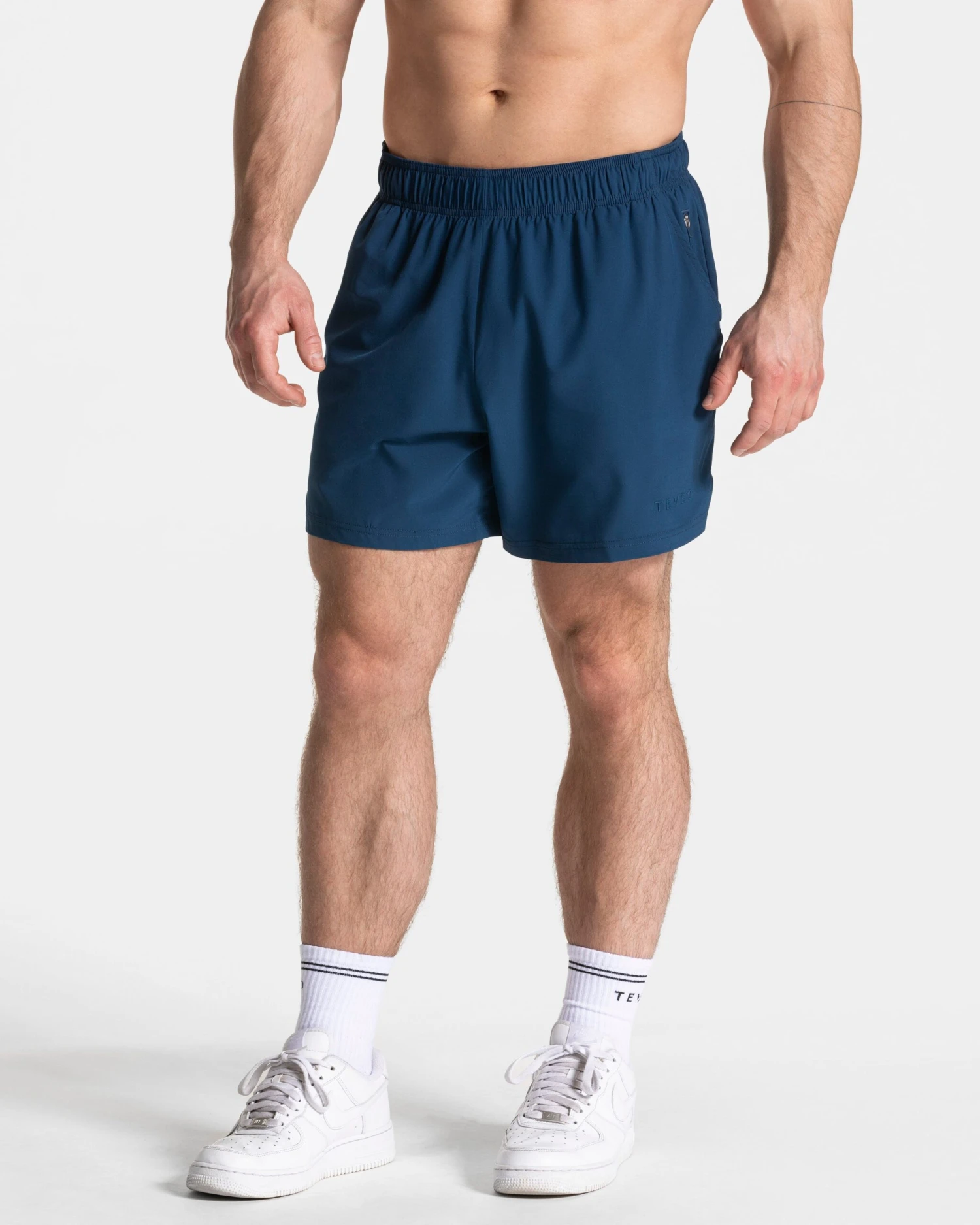 5-Inch Men's Athletic Workout Shorts - Navy Blue Performance Training Shorts 3 5-Inch Men's Athletic Workout Shorts - Navy Blue Performance Training Shorts