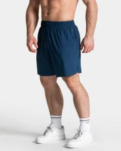 Men's 7 Inch Pace Training Shorts - Navy Blue Performance Gear