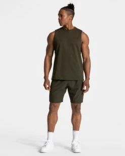 Men's 9" Pace Training Shorts - Khaki High-Performance Gym Shorts 9 Men's 9" Pace Training Shorts - Khaki High-Performance Gym Shorts -Teveo Geschaft TEVEO Pace Shorts 9inch Khaki 3919