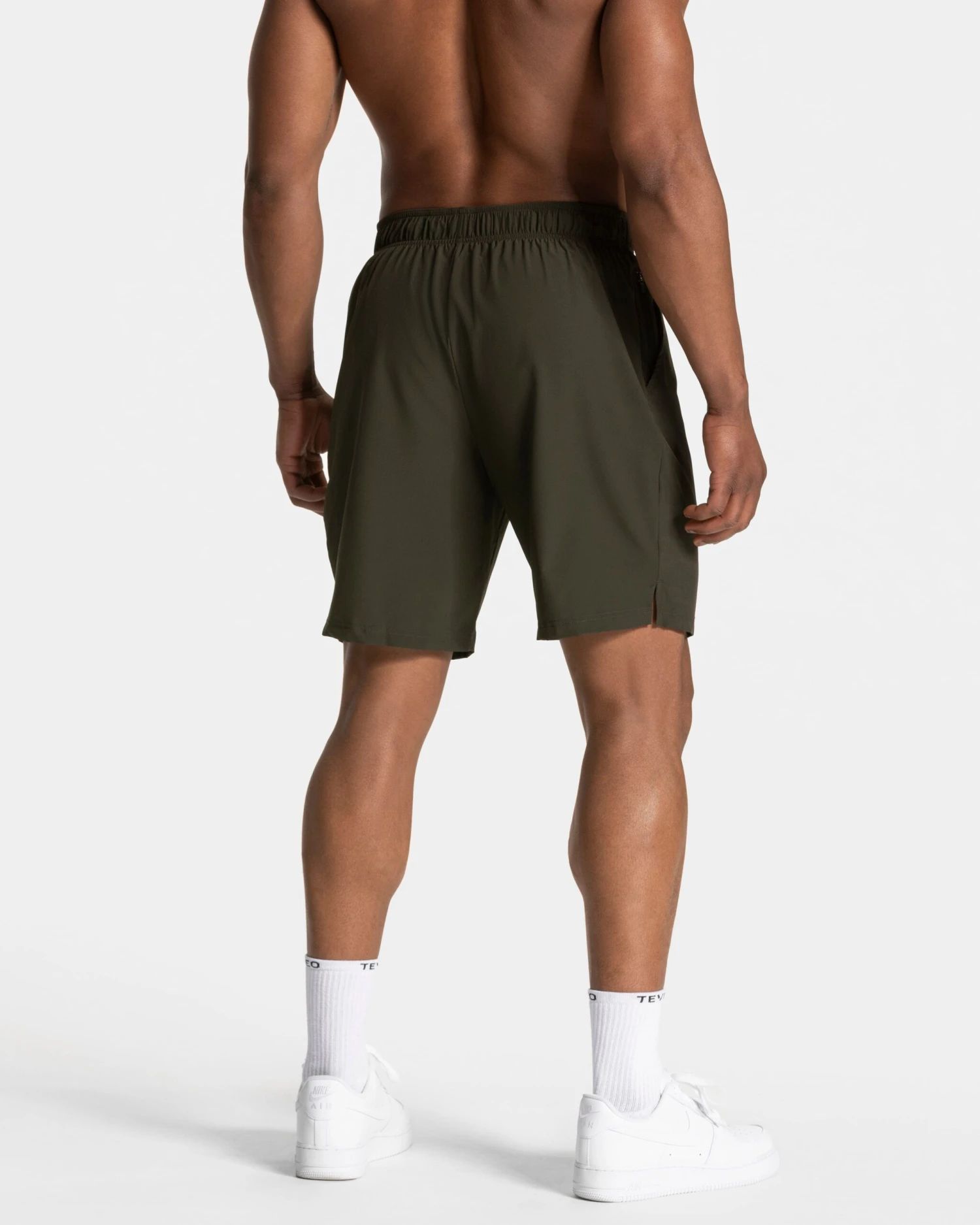 Men's 9" Pace Training Shorts - Khaki High-Performance Gym Shorts 4 Men's 9" Pace Training Shorts - Khaki High-Performance Gym Shorts – Bild 2