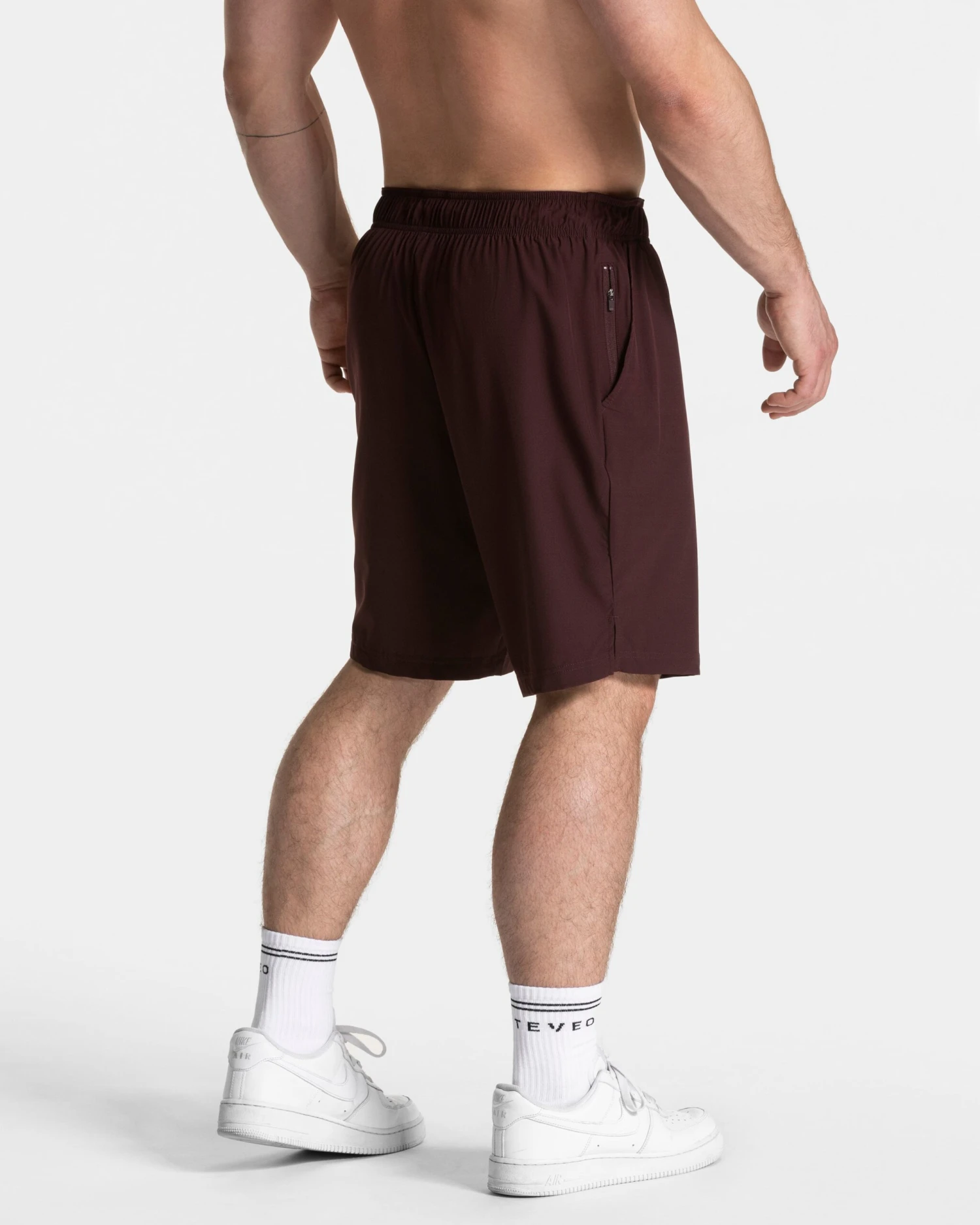 Men's 9-Inch Performance Workout Shorts - Merlot 4 Men's 9-Inch Performance Workout Shorts - Merlot – Bild 2