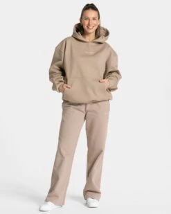 RI’VAIV Oversized Hoodie "Taupe" -Teveo Geschaft TEVEO RI VAIV Hoodie taupe 6008