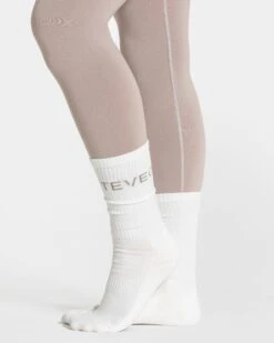 RI’VAIV Lifestyle Socken Off White – Komfortable Damen Socken im 2er Pack