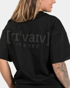 RI’VAIV Oversized T-Shirt "Schwarz" -Teveo Geschaft TEVEO RI VAIV T Shirt schwarz 6793