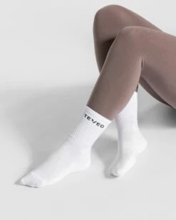 TEVEO Tennis Socken im 2er-Pack – Weiß