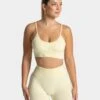 Timeless Pro Sports Bra - Butter Yellow - Medium Support 1 Timeless Pro Sports Bra - Butter Yellow - Medium Support -Teveo Geschaft TEVEO Timeless Pro Bh Butter yellow 3581