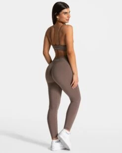 Timeless Pro Covert Scrunch Leggings "Mokka" -Teveo Geschaft TEVEO Timeless Pro Covert Scrunch Leggins Mokka 4914