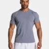 Timeless Pro Fitted T-Shirt Eisgrau - Premium Herren Fitness Shirt -Teveo Geschaft TEVEO Timeless Pro Fitted T Shirt eisgrau 5016