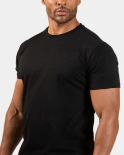 Timeless Pro Fitted T-Shirt - Schwarz - Körperbetontes Herren Shirt -Teveo Geschaft TEVEO Timeless Pro Fitted T Shirt schwarz 5188