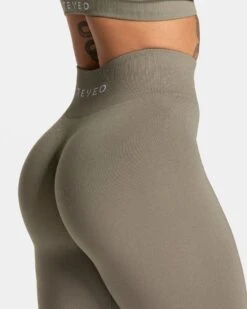 Timeless Pro Leggings "Khaki" 10 Timeless Pro Leggings "Khaki" -Teveo Geschaft TEVEO Timeless Pro Leggings Khaki 6786