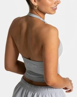 Timeless Pro Neckholder Top "Hellgrau" -Teveo Geschaft TEVEO Timeless Pro Neckholder Top Hellgrau 6739