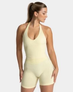 Timeless Pro Neckholder Top "Butter Yellow"