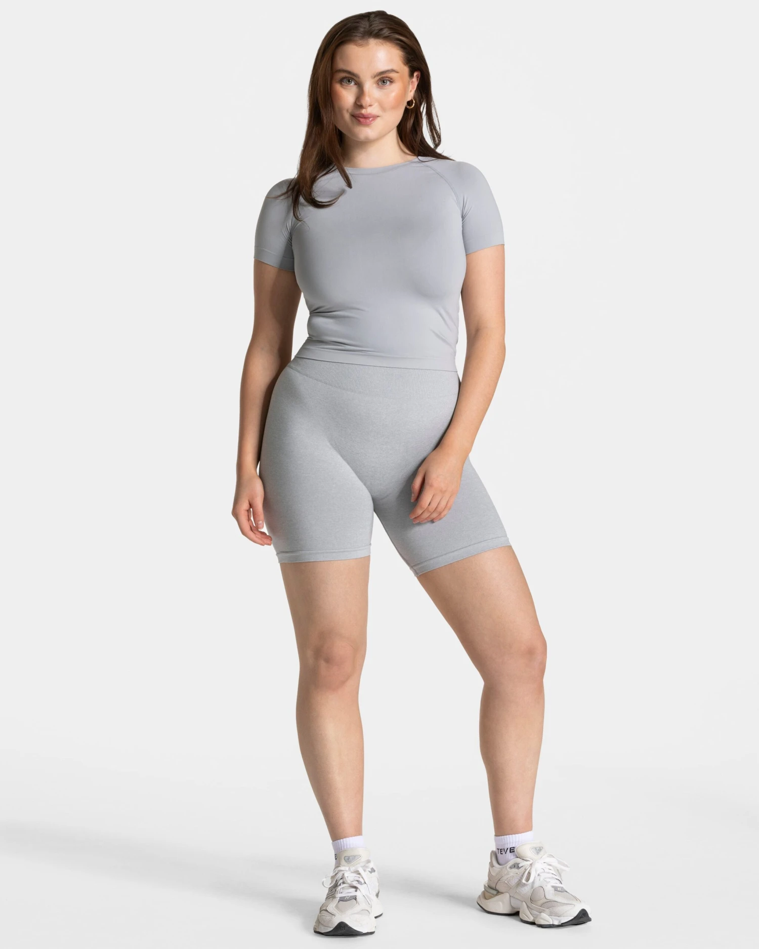 Timeless Pro T-Shirt "Hellgrau" – Nahtloses Damen Performance Shirt 5 Timeless Pro T-Shirt "Hellgrau" – Nahtloses Damen Performance Shirt – Bild 3