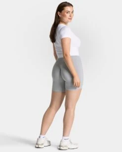 Timeless Pro T-Shirt Weiß - Nahtloses Premium Damen Sportshirt -Teveo Geschaft TEVEO Timeless Pro T Shirt Weiss 0350