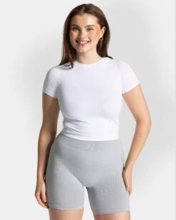 Timeless Pro T-Shirt Weiß - Nahtloses Premium Damen Sportshirt