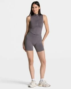 Timeless Pro Zip Tank Graphit – Eleganter Shaping Look -Teveo Geschaft TEVEO Timeless Pro Zip Tank Graphit 0446