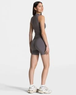 Timeless Pro Zip Tank Graphit – Eleganter Shaping Look -Teveo Geschaft TEVEO Timeless Pro Zip Tank Graphit 0473