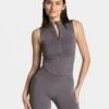 Timeless Pro Zip Tank Graphit – Eleganter Shaping Look -Teveo Geschaft TEVEO Timeless Pro Zip Tank Graphit 0539