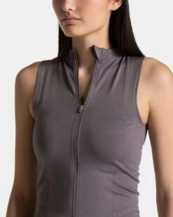 Timeless Pro Zip Tank Graphit – Eleganter Shaping Look -Teveo Geschaft TEVEO Timeless Pro Zip Tank Graphit 0595