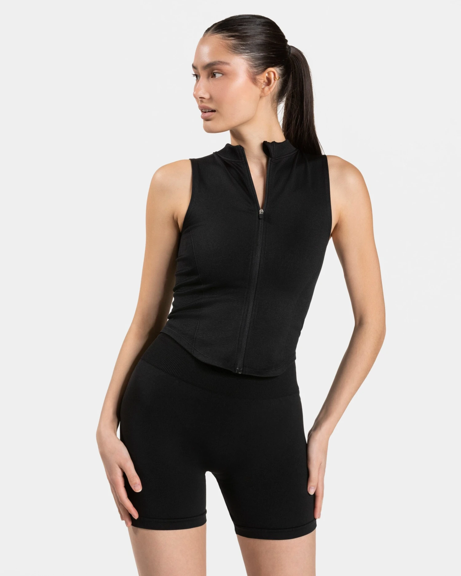 Timeless Pro Zip Tank Schwarz - Elegantes Damen Shaping Top 3 Timeless Pro Zip Tank Schwarz - Elegantes Damen Shaping Top