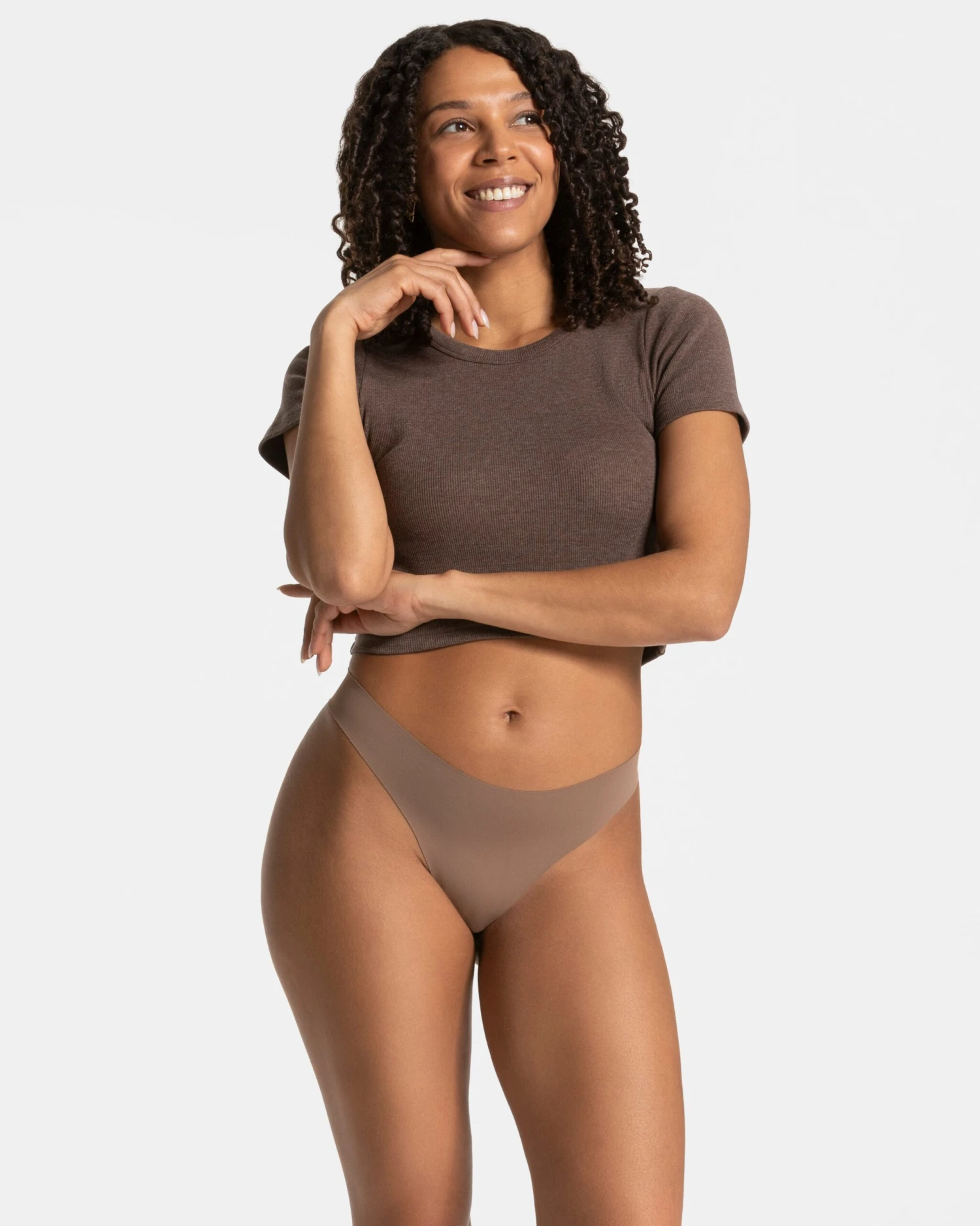 TEVEO Seamless Padded Tanga 2er-Set - Kakao | Unsichtbar & Sicher 5 TEVEO Seamless Padded Tanga 2er-Set - Kakao | Unsichtbar & Sicher – Bild 3