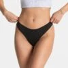 TEVEO Seamless Padded Tanga (2er) "Schwarz" -Teveo Geschaft Tanga schwarz 2543