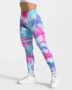 Tie Dye Scrunch Leggings "Cold"