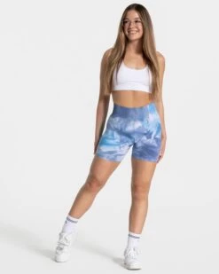 Ocean Tie Dye Scrunch Shorts - High Waist Booty Lifting Fitness Shorts 9 Ocean Tie Dye Scrunch Shorts - High Waist Booty Lifting Fitness Shorts -Teveo Geschaft Tie Dye Scrunch Short oceans 0480