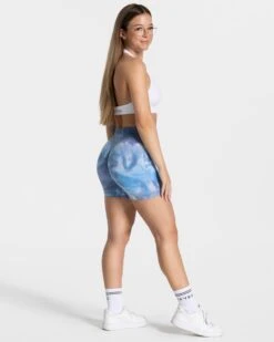 Ocean Tie Dye Scrunch Shorts - High Waist Booty Lifting Fitness Shorts 11 Ocean Tie Dye Scrunch Shorts - High Waist Booty Lifting Fitness Shorts -Teveo Geschaft Tie Dye Scrunch Short oceans 0483