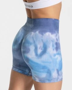 Ocean Tie Dye Scrunch Shorts - High Waist Booty Lifting Fitness Shorts 10 Ocean Tie Dye Scrunch Shorts - High Waist Booty Lifting Fitness Shorts -Teveo Geschaft Tie Dye Scrunch Short oceans 0543