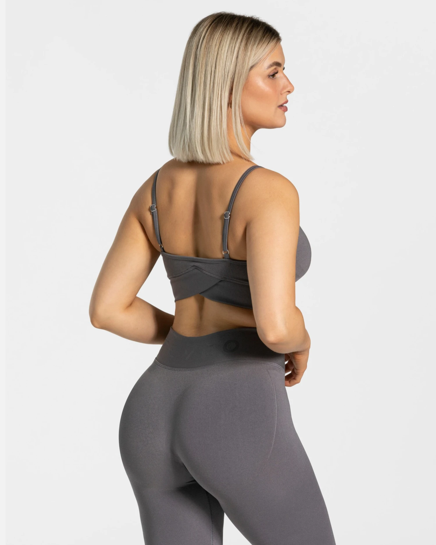 TEVEO V-Shape Sport BH - Graphit mit Rückenausschnitt 4 TEVEO V-Shape Sport BH - Graphit mit Rückenausschnitt – Bild 2