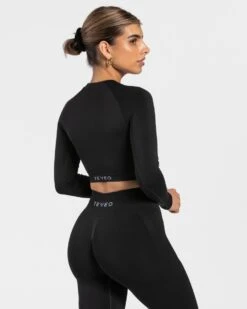 TEVEO x Anna Charming Cutout Longsleeve - Schwarz -Teveo Geschaft charming cutout longsleeve schwarz 452588