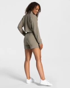 Charming Zip Sweater "Khaki" 11 Charming Zip Sweater "Khaki" -Teveo Geschaft charming zip sweater khaki 998209