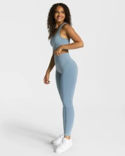 Classy Leggings "Stahlblau" 9 Classy Leggings "Stahlblau" -Teveo Geschaft classy seamless leggings stahlblau 889637