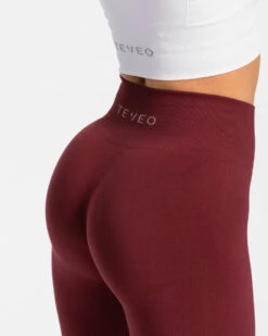 Classy Leggings "Weinrot" -Teveo Geschaft classy seamless leggings weinrot 211964