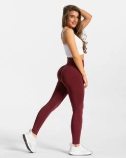 Classy Leggings "Weinrot" -Teveo Geschaft classy seamless leggings weinrot 991054
